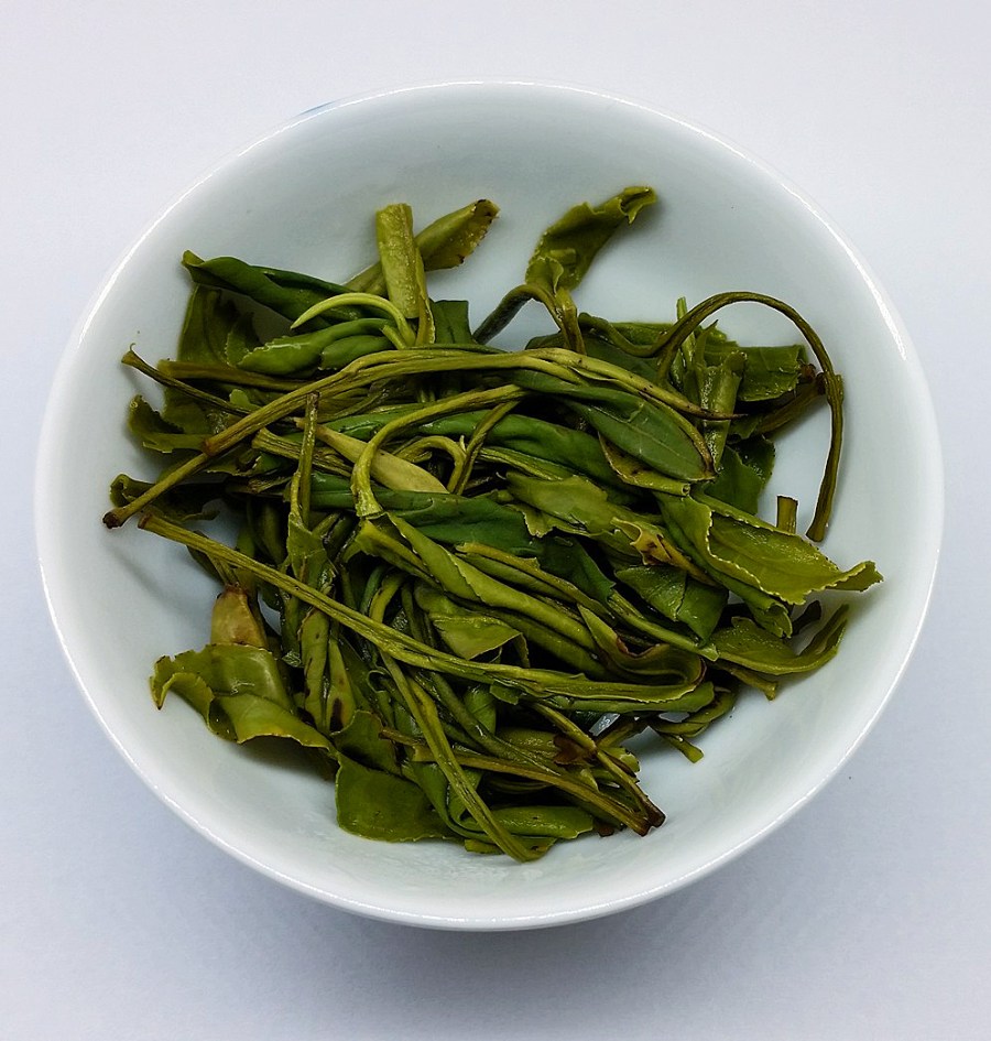 Huangshan-Maofeng-Green-Tea-Wet-Leaves