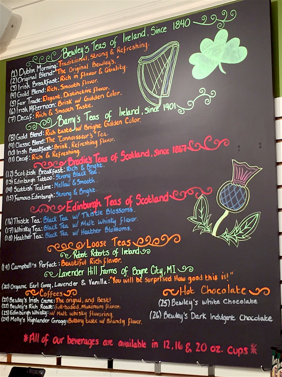 <a rel="license" href="http://creativecommons.org/licenses/by-sa/4.0/"><img alt="Creative Commons License" style="border-width:0" src="https://i.creativecommons.org/l/by-sa/4.0/88x31.png" /></a><br /><span xmlns:dct="http://purl.org/dc/terms/" href="http://purl.org/dc/dcmitype/StillImage" property="dct:title" rel="dct:type">County Emmet Celtic Shop Excursion ~ tea menu</span> by <a xmlns:cc="http://creativecommons.org/ns#" href="http://parting.gifts" property="cc:attributionName" rel="cc:attributionURL">Jocilyn Mors</a> is licensed under a <a rel="license" href="http://creativecommons.org/licenses/by-sa/4.0/">Creative Commons Attribution-ShareAlike 4.0 International License</a>.