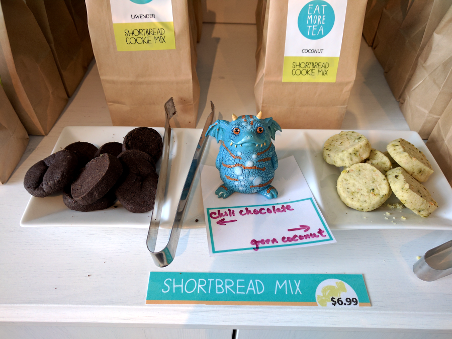 Photograph of Eat More Tea (TeaHaus) ~ Openhaus F by Jocilyn Mors is licensed under a Creative Commons Attribution-NonCommercial-ShareAlike 4.0 International License. 