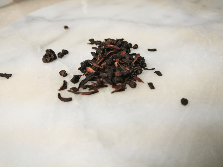 Image of Rumtopf (TeaGschwendner) ~ loose leaf by Jocilyn Mors is licensed under a Creative Commons Attribution-NonCommercial-ShareAlike 4.0 International License.