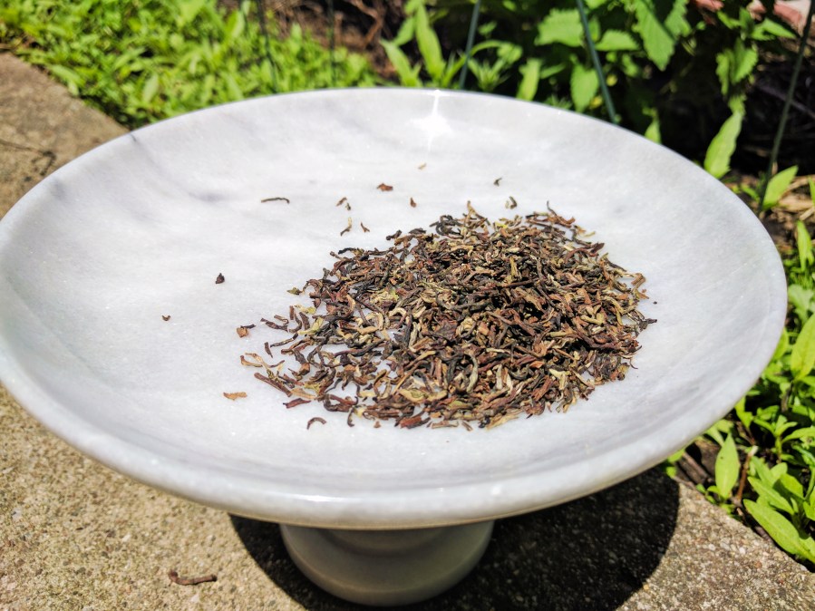 Photograph of Antu Valley SFTGFOP (Chado) ~ loose leaf by Jocilyn Mors is licensed under a Creative Commons Attribution-NonCommercial-ShareAlike 4.0 International License.