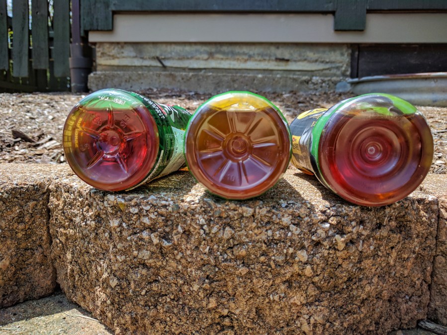 Photograph of A Tale of Three Hojichas ~ in bottle liquors by Jocilyn Mors is licensed under a Creative Commons Attribution-NonCommercial-ShareAlike 4.0 International License.